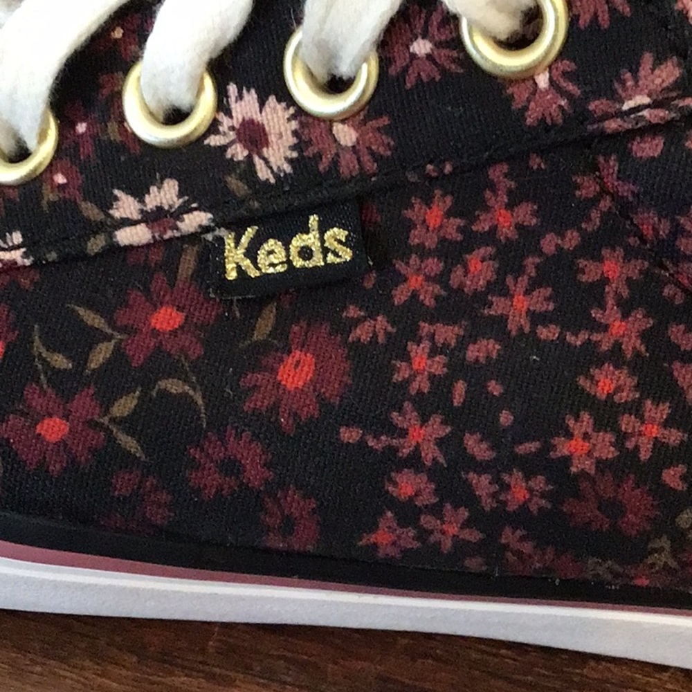 Keds floral canvas sneakers 8.5 - Picture 3 of 6